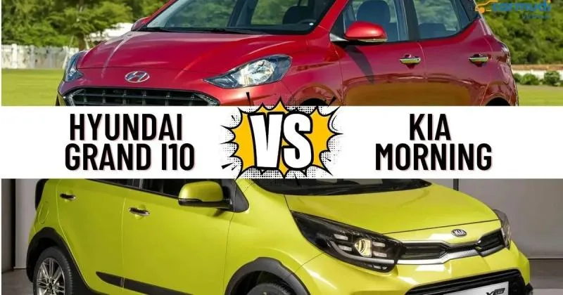 Sự khác biệt khi so sánh xe KIA Monring và Hyundai i10