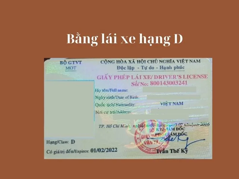 Tất tần tật về chứng chỉ lái xe bằng D dành cho bạn