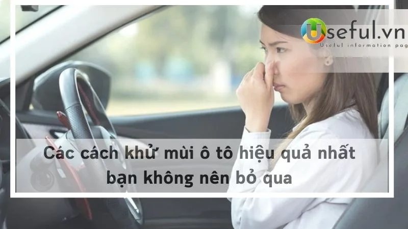 Các cách khử mùi ô tô hiệu quả nhất bạn không nên bỏ qua