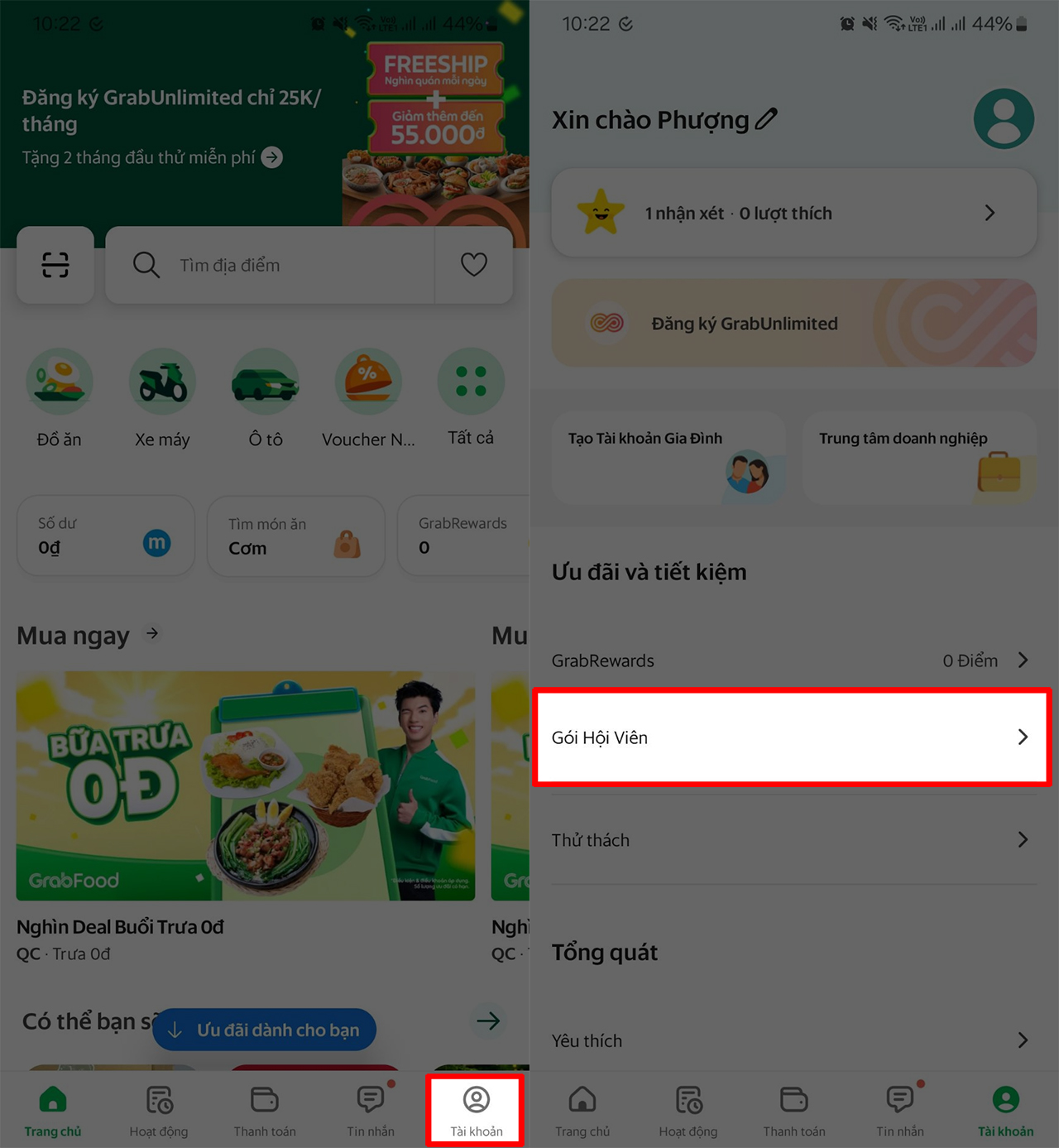 Cách đăng ký Grab Unlimited miễn phí