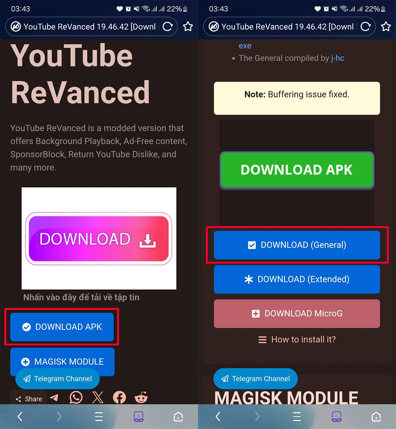 Cách tải YouTube Revanced 19.46.41