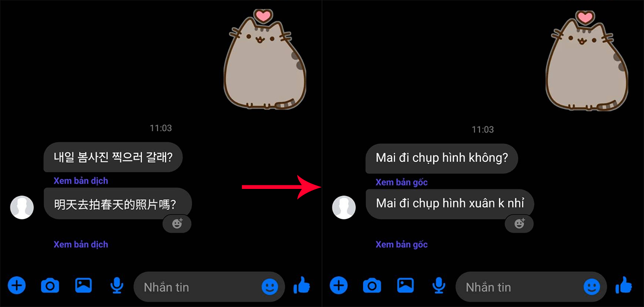 Cách dịch tin nhắn trên Messenger