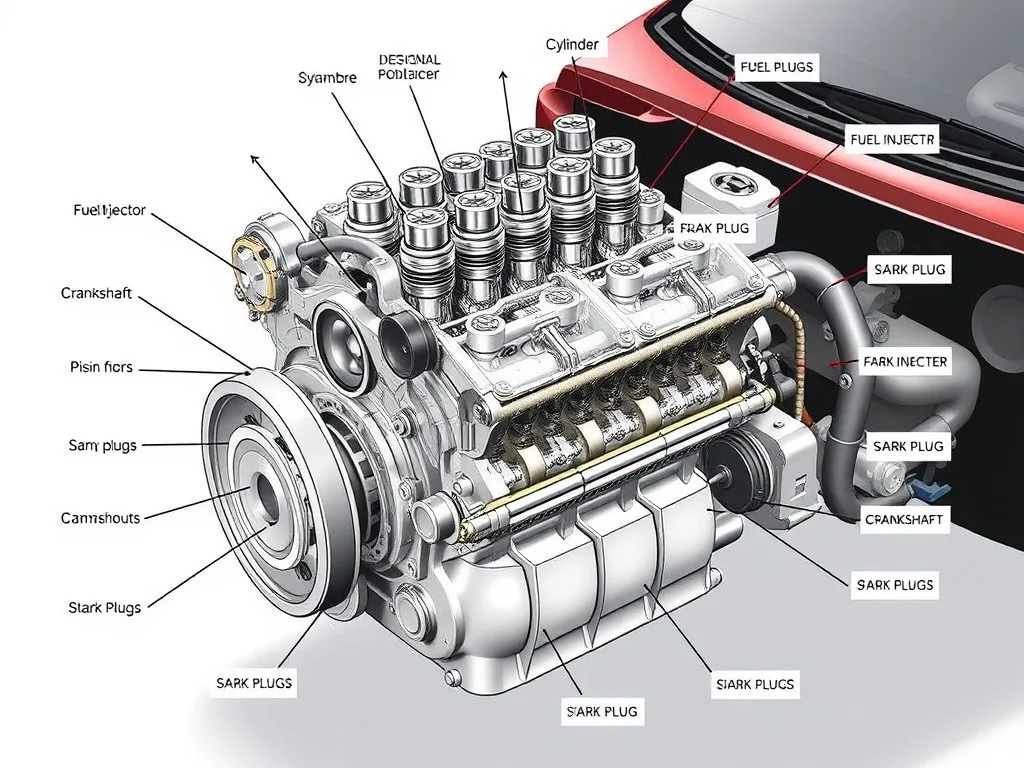 Cấu tạo động cơ đốt trong của xe ô tô là như thế nào?