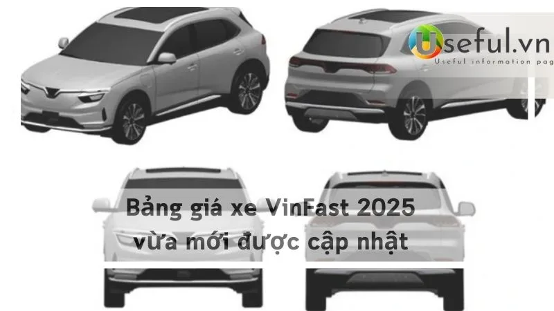 Bảng giá xe VinFast 2025 vừa mới được cập nhật