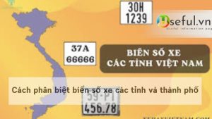 Cách phân biệt biển số xe các tỉnh và thành phố