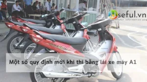 Một số quy định mới khi thi bằng lái xe máy A1