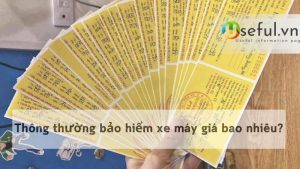 Thông thường bảo hiểm xe máy giá bao nhiêu?