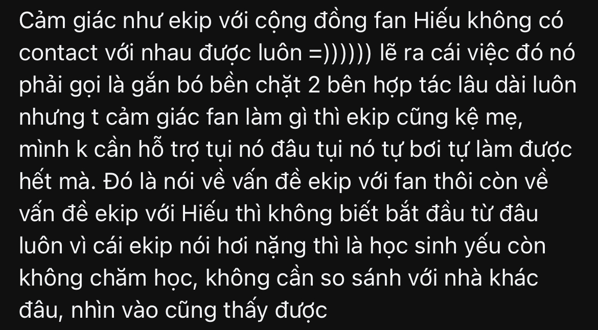 Tình hình căng thẳng đang xảy ra với HIEUTHUHAI, fan bày tỏ “khó chịu lắm rồi!