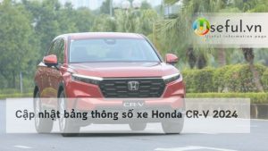 Cập nhật bảng thông số xe Honda CR-V 2024