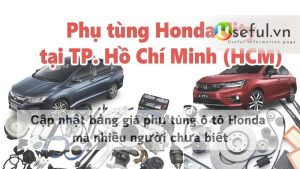 Cập nhật bảng giá phụ tùng ô tô Honda mà nhiều người chưa biết