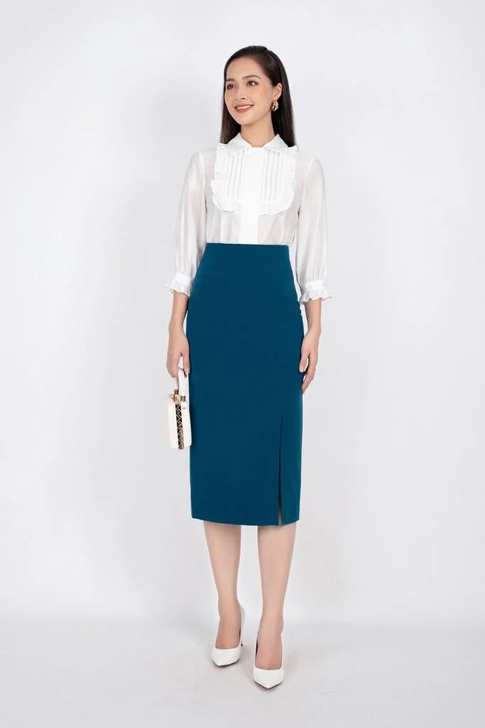 chan-vay-but-chi-1024 Không chỉ chiếm trọn trái tim của dân văn phòng, váy bút chì còn là