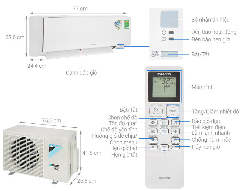 Tìm hiểu về máy lạnh Daikin ATKB25YVMV