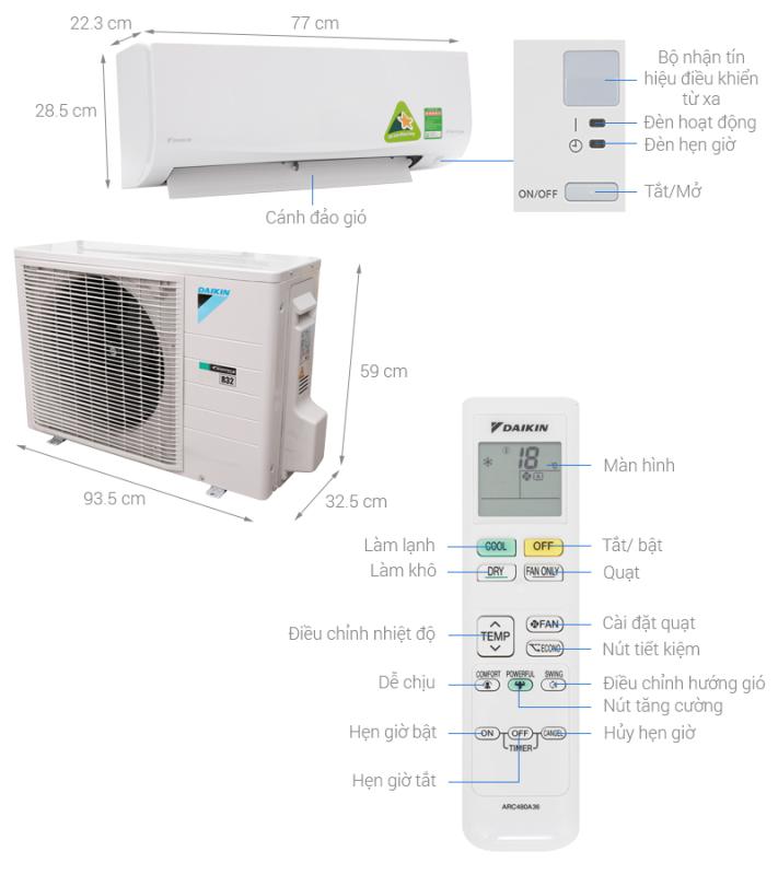 Những lưu ý khi sử dụng máy lạnh Daikin 1.5hp Nguyễn kim