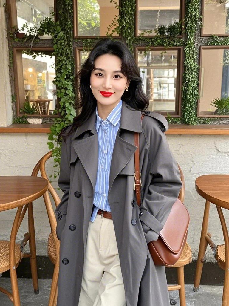 trenchcoat2-0813 Trench coat cũng cho phép nhiều kiểu layering thú vị.