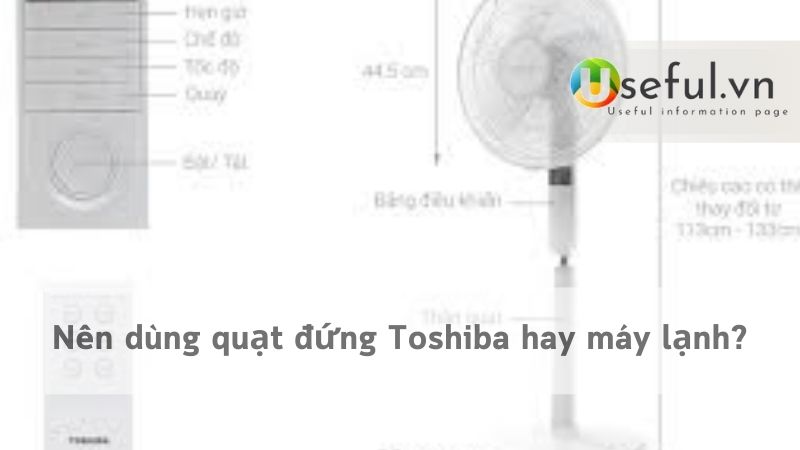 Nên dùng quạt đứng Toshiba hay máy lạnh?