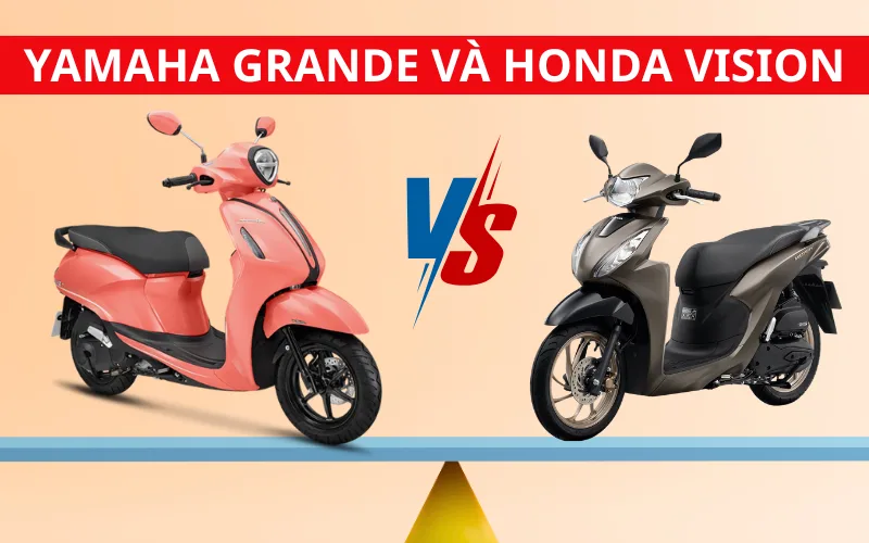 yamaha grande va honda vision png