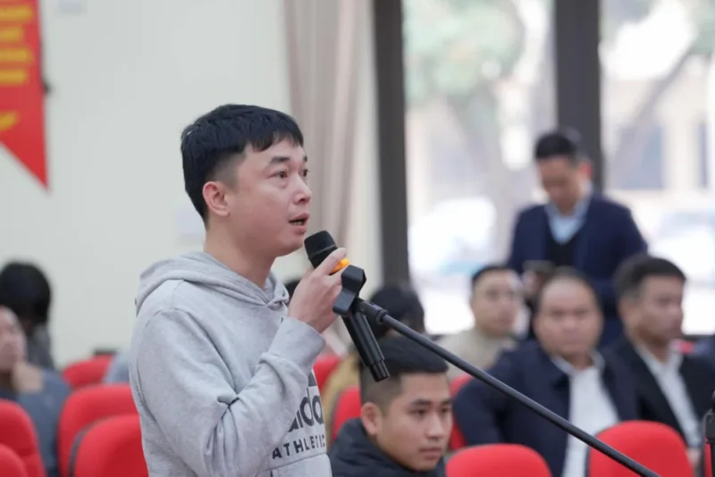 Một bị cáo tại phiên tòa. Ảnh: Đ.T 476480702_3995292517412852_6970051215996188524_n.jpg