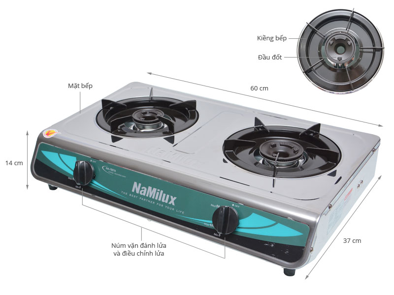 Bếp ga Namilux có tốt không? Review chi tiết về thương hiệu