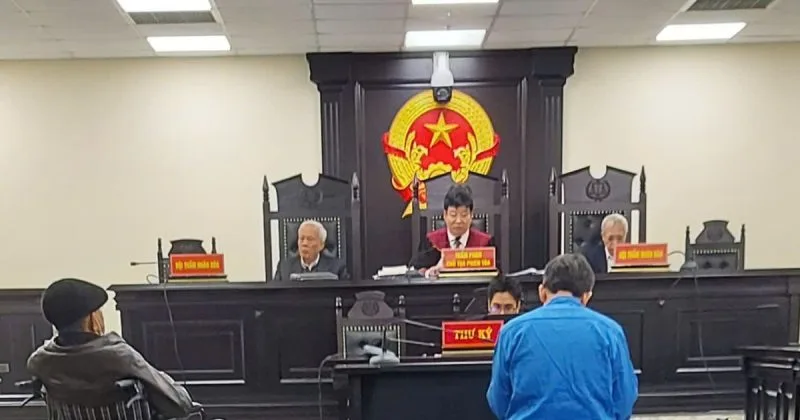 Quang cảnh phiên tòa. Ảnh: M.Đ bị cáo tổng giám đốc VEAM.jpg