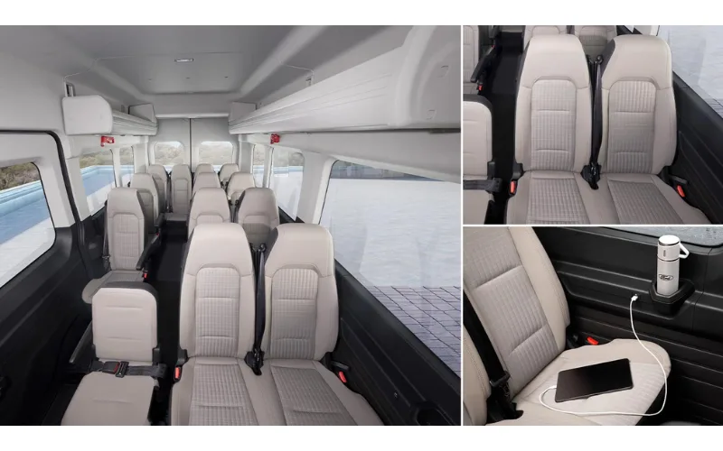 cac-dong-xe-16-cho-7-png Khoang cabin của Ford Transit 16 chỗ tập trung vào sự thoải mái và tiện dụng cho cả người lái và hành khách
