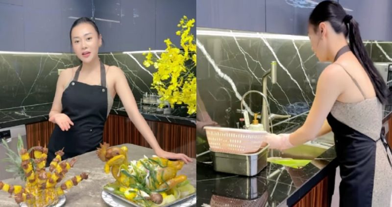 Mỗi vlog nấu ăn của Phương Oanh thu hút hàng triệu lượt xem.