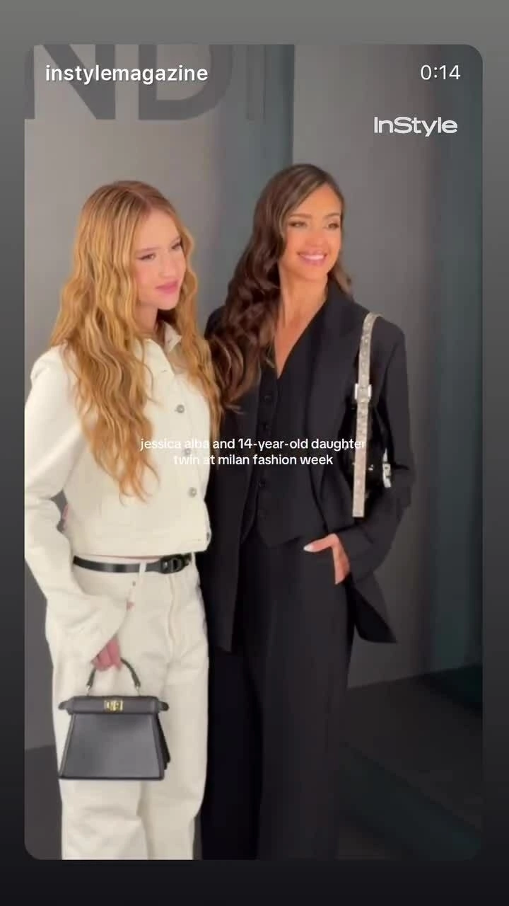 Con gái 14 tuổi dự show thời trang cùng Jessica Alba