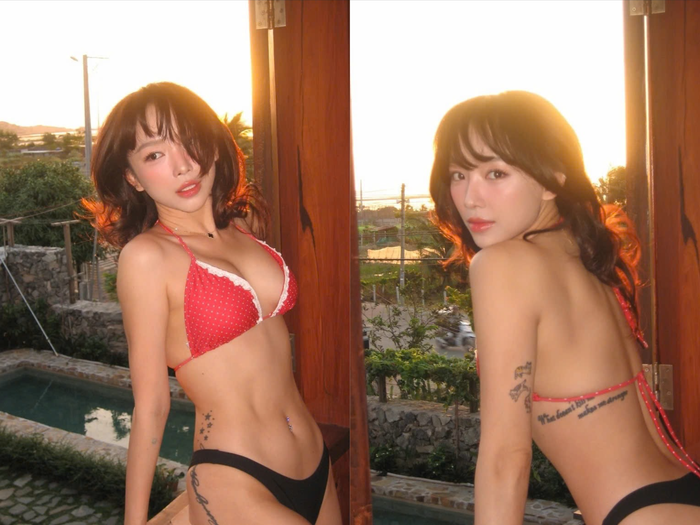 3vpeu47uvi1-dn5y4ezcic2-3ahnyh8zuv3 Hình ảnh bốc lửa thường thấy của Tóc Tiên trước đây. Ảnh: FBNV