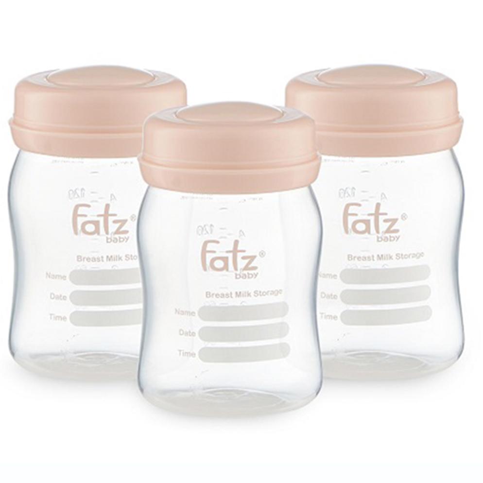 Bộ 3 bình trữ sữa Fatzbaby FB0120NH 150ml màu hồng