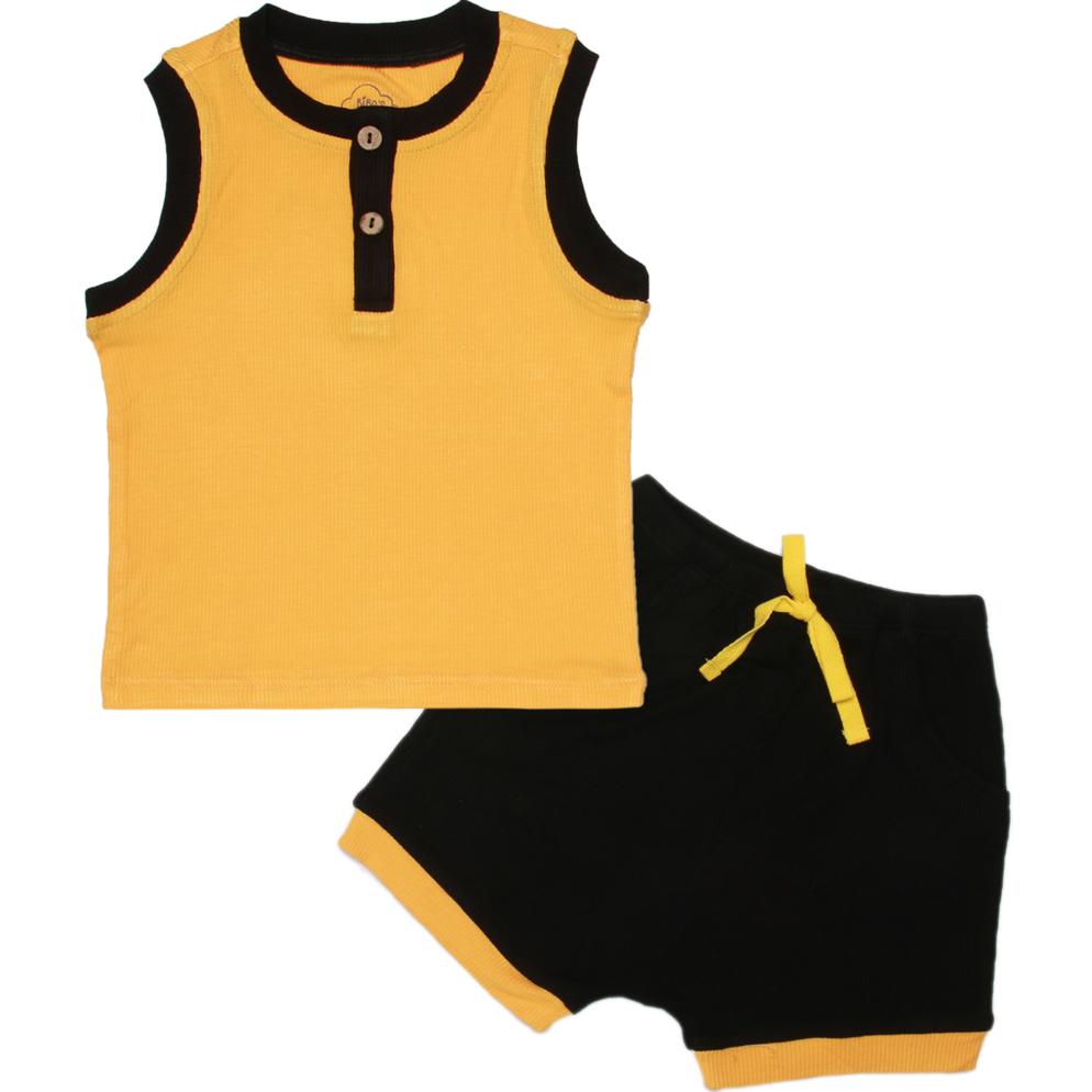 Bộ bổ trụ sát nách Bibo's HY vàng cam mix đen