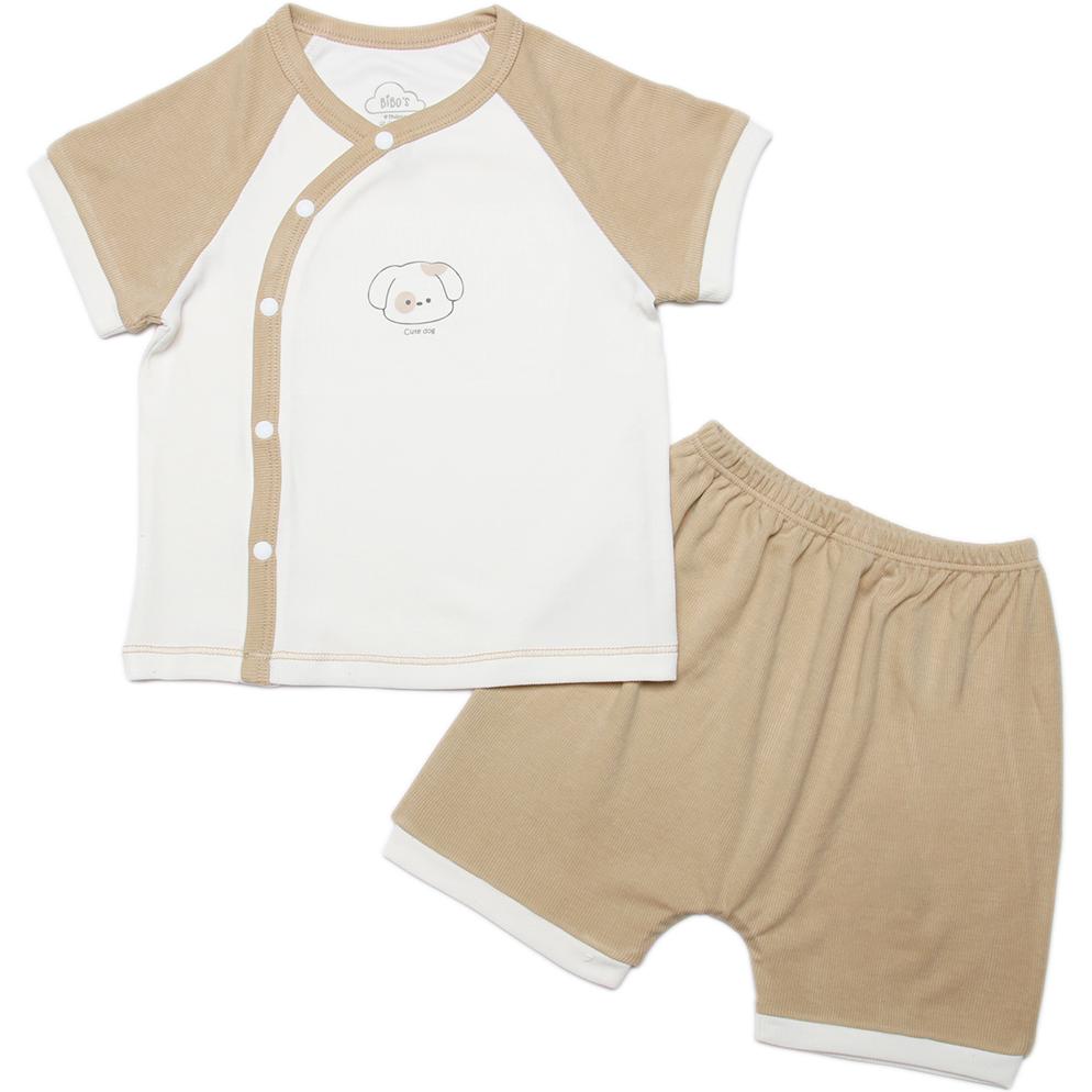 Bộ cộc cài lệch Bibo's rip 1757 be in cún