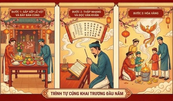 Văn khấn cúng khai trương đầu năm