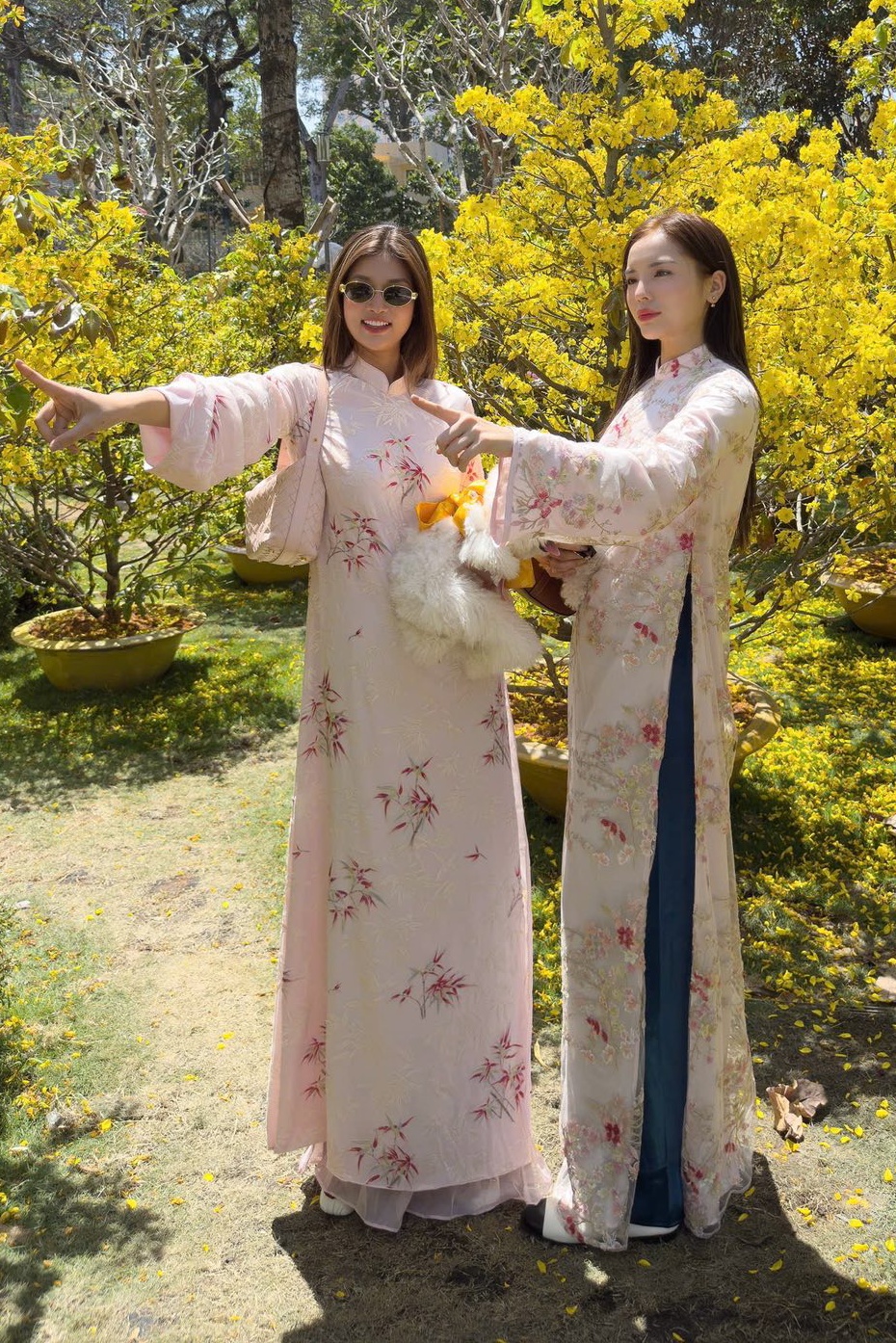 Kỳ Duyên, Đoàn Thiên Ân quay video khi du xuân