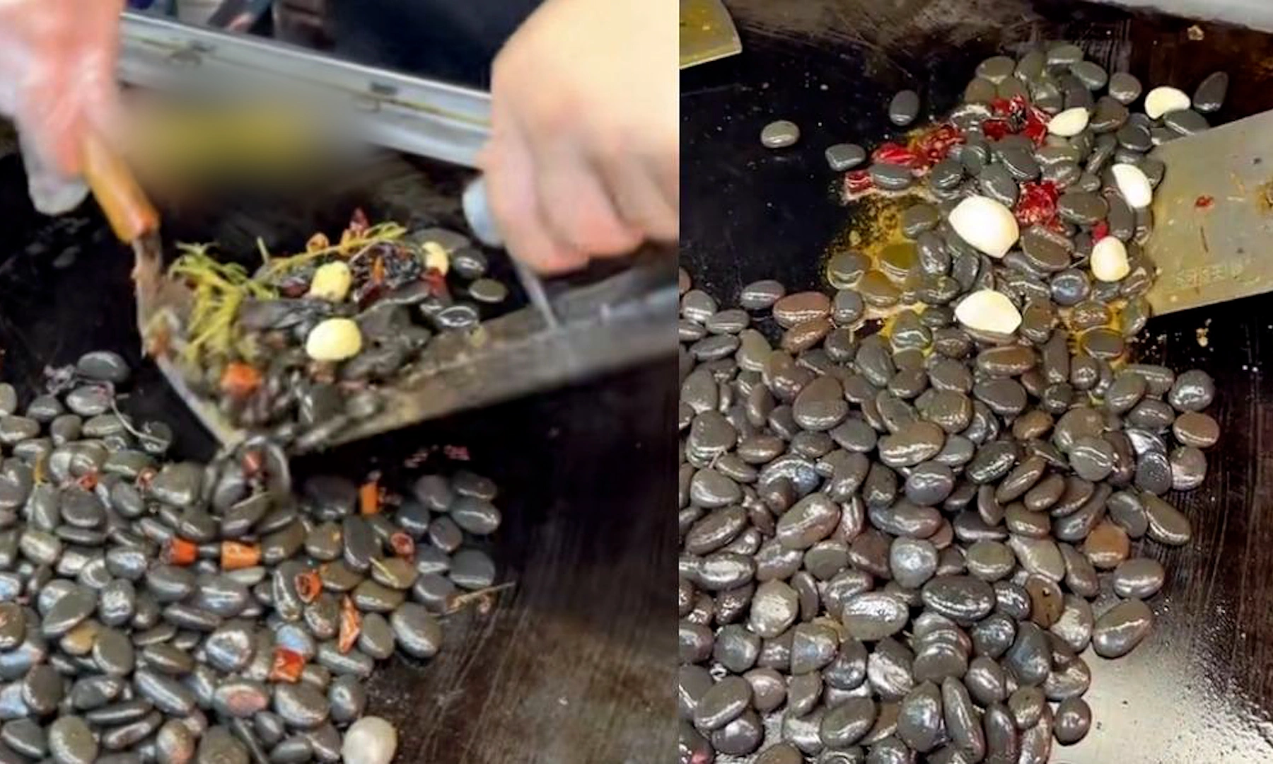 Món đá xào tỏi ớt gây sốt tại Trung Quốc