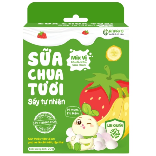sua-chua-say-thang-hoa-209012026092629 Sữa chua tươi sấy tự nhiên Anpaso mix vị dâu tây và chuối