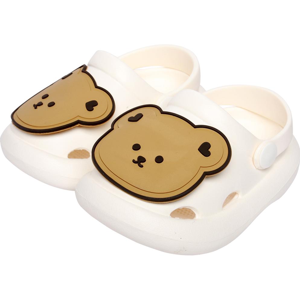 Dép sục crocs chống trượt gấu nâu cho bé