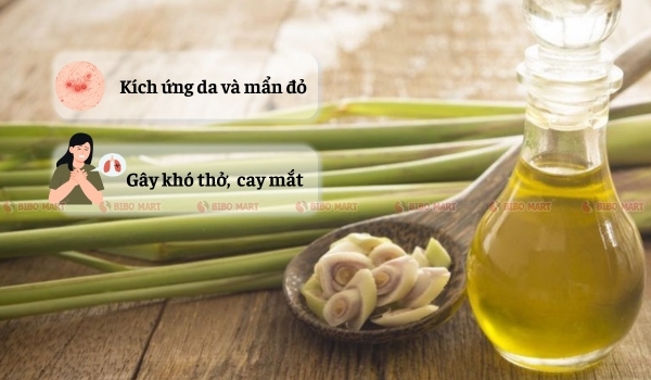 Tác hại của tinh dầu sả khi dùng không đúng cách