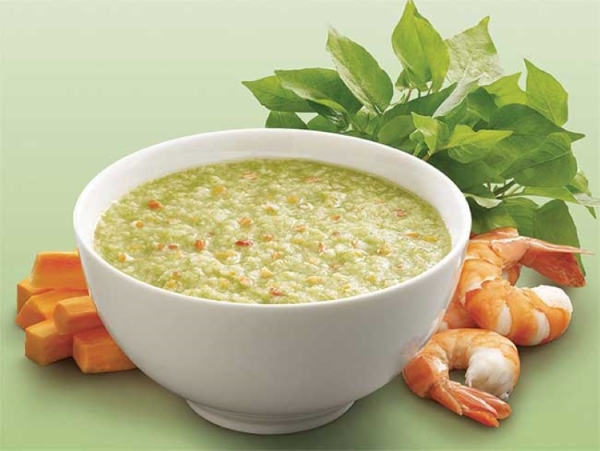 thuc-don-an-dam-cho-be-7-thang-5 Cháo tôm rau ngót là giải pháp tuyệt vời cho bé trong ngày hè