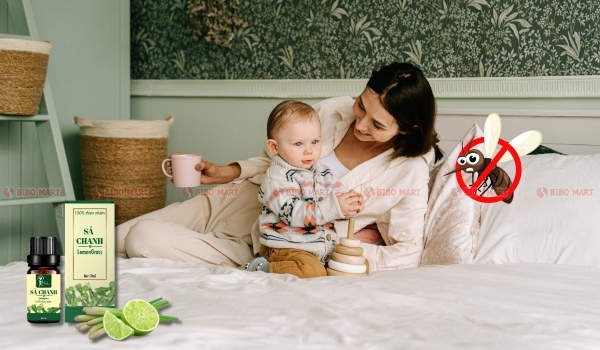 Đuổi muỗi với hương sả chanh