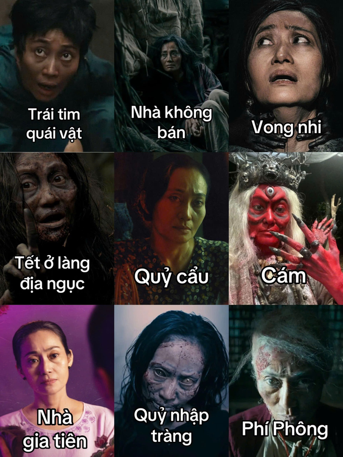 NSƯT Hạnh Thúy qua nhiều vai diễn kinh dị quen thuộc (Ảnh: dienanhthoidai)