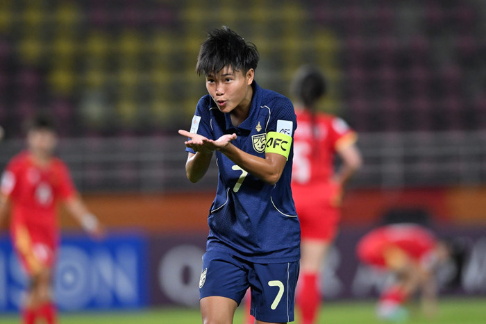 5g3yk1w5pv1-a6tmgxcl5p2-xq3idkrtcy3 Khoảnh khắc ấn tượng nhất trong chiến thắng 4-1 của U20 nữ Thái Lan trước U20 nữ Việt Nam tại AFC U20 Women’s Asian Cup 2026 đến ở những giây cuối cùng của trận đấu. Ảnh: FAT