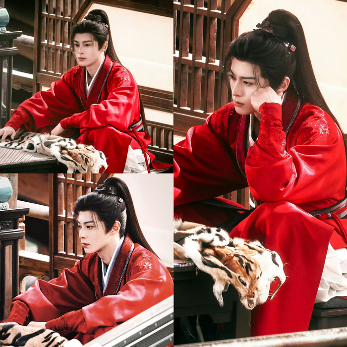 8ufzuvapx41-d7na0ef3hg2-6wi71jfhym3 Vương Hạc Đệ gây chú ý với tạo hình cổ trang thư sinh trong Tướng Môn Độc Hậu.