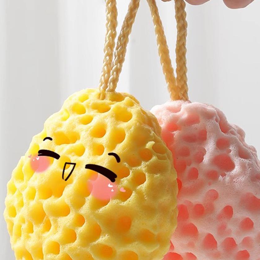 Bông tắm tạo bọt Nimo hình phô mai siêu mềm