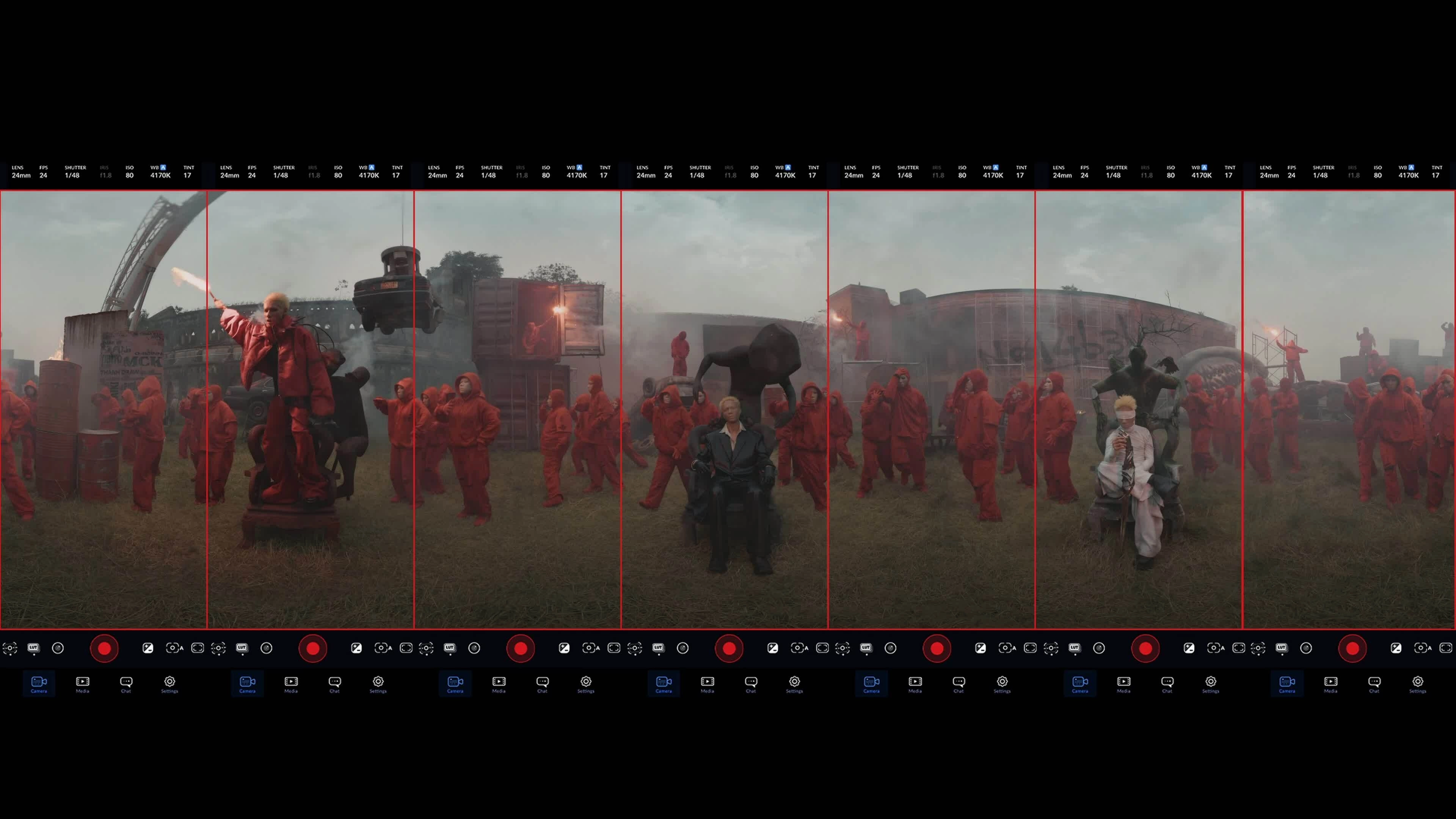 Đạo diễn Việt quay video 360 độ bằng 8 chiếc iPhone 17 Pro