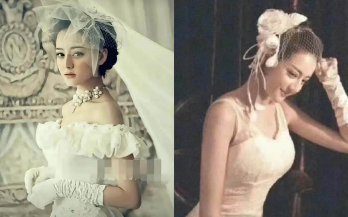 i7xumnde7s1-hfwo8d2r0y2-d2g6o634ya3 Ảnh cũ Địch Lệ Nhiệt Ba mặc váy cưới đã gây 'sốt' cõi mạng. Ảnh: QQ