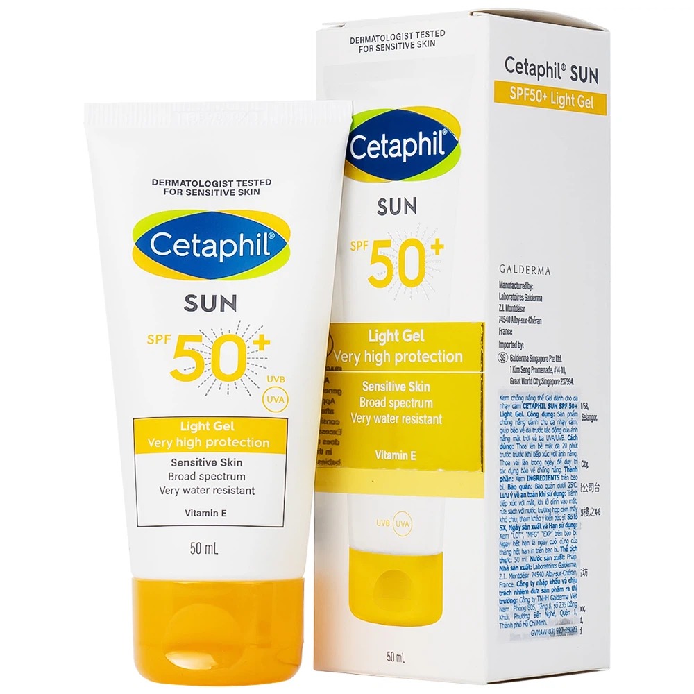 Kem chống nắng vật lý Cetaphil Sun SPF50+ 50ml