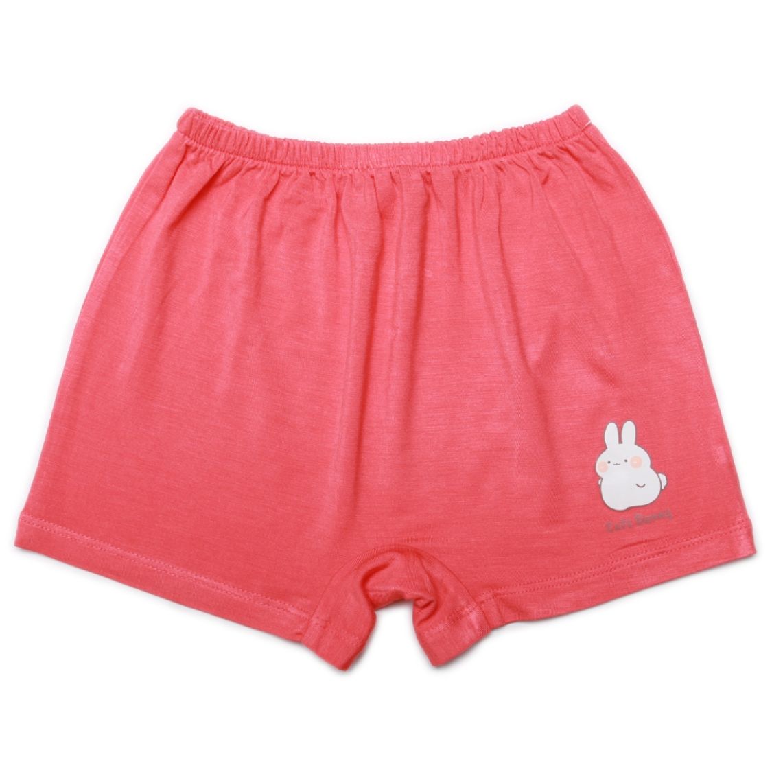 Quần chíp đùi bé gái Chong Chóng sợi tre đỏ in thỏ