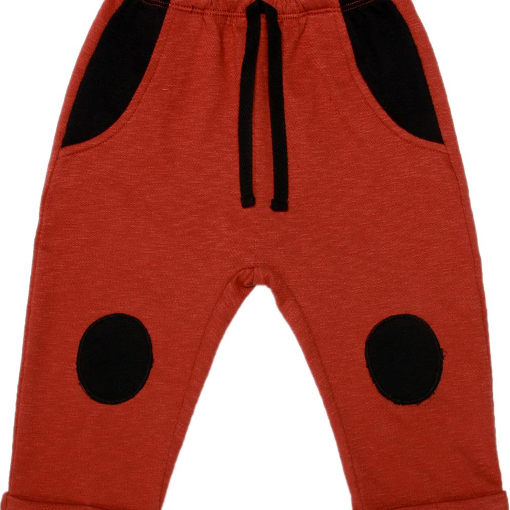 Quần dài bé trai Bibo's RCT 31634 đỏ đô đáp gối