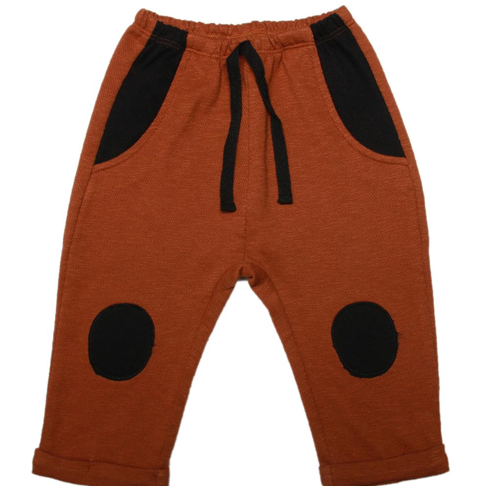 Quần dài bé trai Bibo's RCT 31634 nâu đáp gối