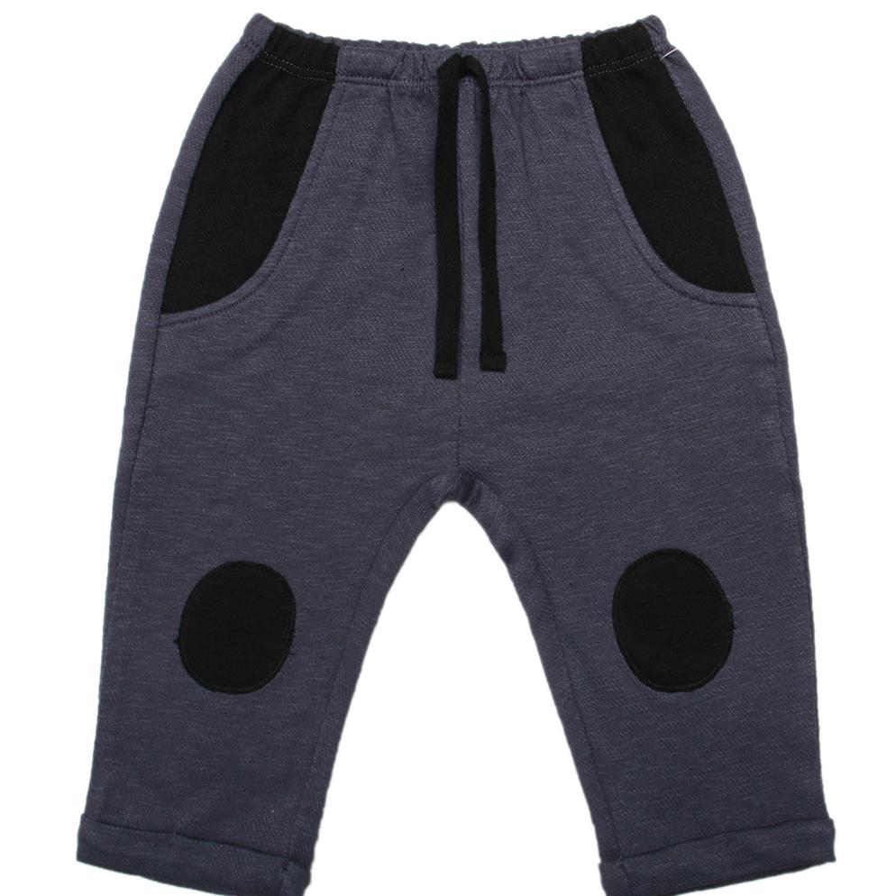 Quần dài bé trai Bibo's RCT 31634 xanh than đáp gối