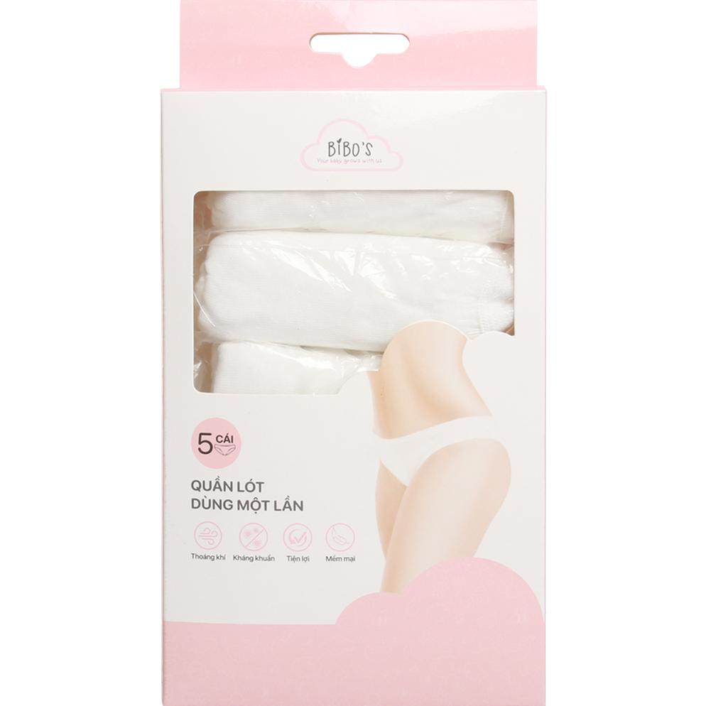 Quần lót dùng 1 lần Bibo's vải cotton (set 5 cái)